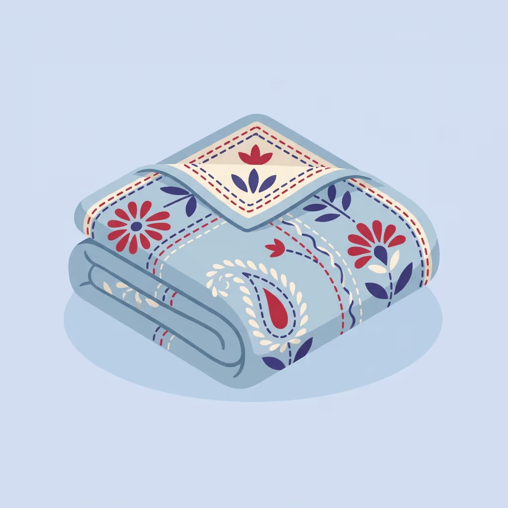 Handcrafted Kantha Throw